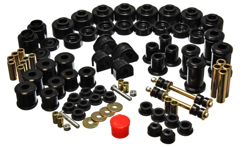 Lincoln Navigator Suspension Bushing Kit - Front + Rear - Energy Suspension - Hyper-Flex System - Black - `97-`01